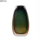 Axyaa Gradient Glass Vase Hydroponics Flower Pot Perfect Desk Decor Artificial Floral Arrangement