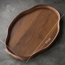 Axyaa Bamboo Wood Retro Tea Tray for Stylish Tea Set Storage