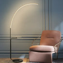 Axyaa Fishing Floor Lamp with Integrated Storage Rack