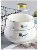 Axyaa Ceramic Large Soup Rice Salad Noodle Vegetable Bowl Hotel Household Tableware