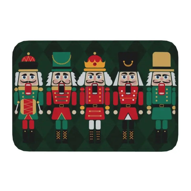 Axyaa Nutcracker Soldier Doll Door Mat Home Decor