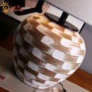 Axyaa Ceramic Table Lamp LED E27 Wabi-sabi Desk Light for Bedroom Living Room