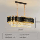 Axyaa Modern Crystal Chandelier: Elegant LED Light for Living Room, Dining Room, Bedroom