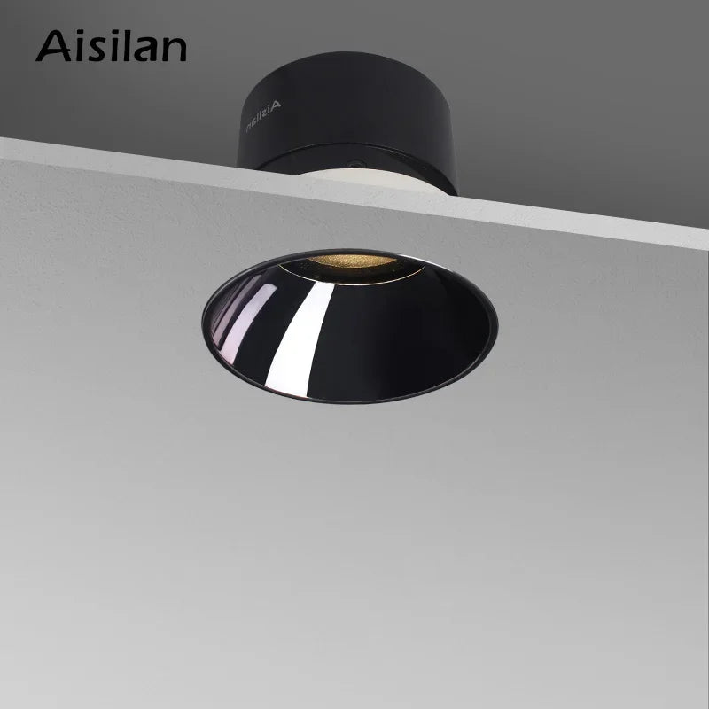 Axyaa Frameless 7W LED Downlight, Anti-glare Spot Light for Living Room, Bedroom