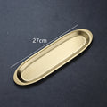 Axyaa Stainless Steel Shrimp Slide Plate: Japanese-style Sushi Tray, Hot Pot Dinner Plate