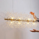 Axyaa Dandelion Gold Crystal Chandelier for Living Room, Dining, Bedroom