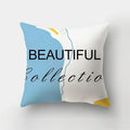 Blue Elk Geometric Pillow Case Cover by Axyaa - Fresh Animal Print Home Decoration