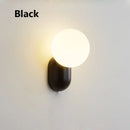 Axyaa Small Cream LED Bedside Wall Lamp Modern Minimalist Decorative Sconces