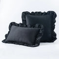 Axyaa Velvet Ruffle Cushion Cover for Home Decor 30x50/45/50cm