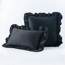 Axyaa Velvet Ruffle Cushion Cover for Home Decor 30x50/45/50cm