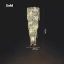 Axyaa Crystal Wall Lamp: Modern Luxe Sconce for Bedroom, Staircase, Living Room & Home Decor
