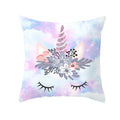 Axyaa Purple Unicorn Rainbow Sunrise Pillowcase for Home Decor