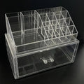 Axyaa Clear Makeup Organizer Set | Large Capacity Cosmetic Storage Drawer Box