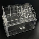 Axyaa Clear Makeup Organizer Set | Large Capacity Cosmetic Storage Drawer Box