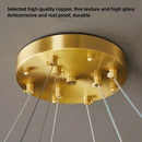 Axyaa Crystal Ceiling Chandelier: Modern Luxury Style for Home Decor and Lighting