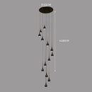 Axyaa Modern LED Pendant Light Chandeliers for Living Room Staircase Hanging Lamp
