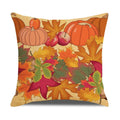 Axyaa Pumpkin Squirrel Print Thanksgiving Pillow Cover 45x45cm Holiday Decor