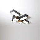 Axyaa Geometric Block Ceiling Light: Modern Minimalist High-end Living Room Lighting