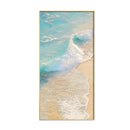 Sandstone Crystal Porcelain Hanging Painting LED Wall Lamp for Bedroom Living Room by Axyaa