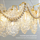 Axyaa Glass Chandelier: Post-Modern Designer Lamps for Living, Dining & Bedroom