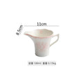Axyaa Floral Ceramic Tableware Set - Gravy Boat, Sauce Dispenser, Coffee Cup, Milk Pot.