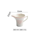 Axyaa Floral Ceramic Tableware Set - Gravy Boat, Sauce Dispenser, Coffee Cup, Milk Pot.