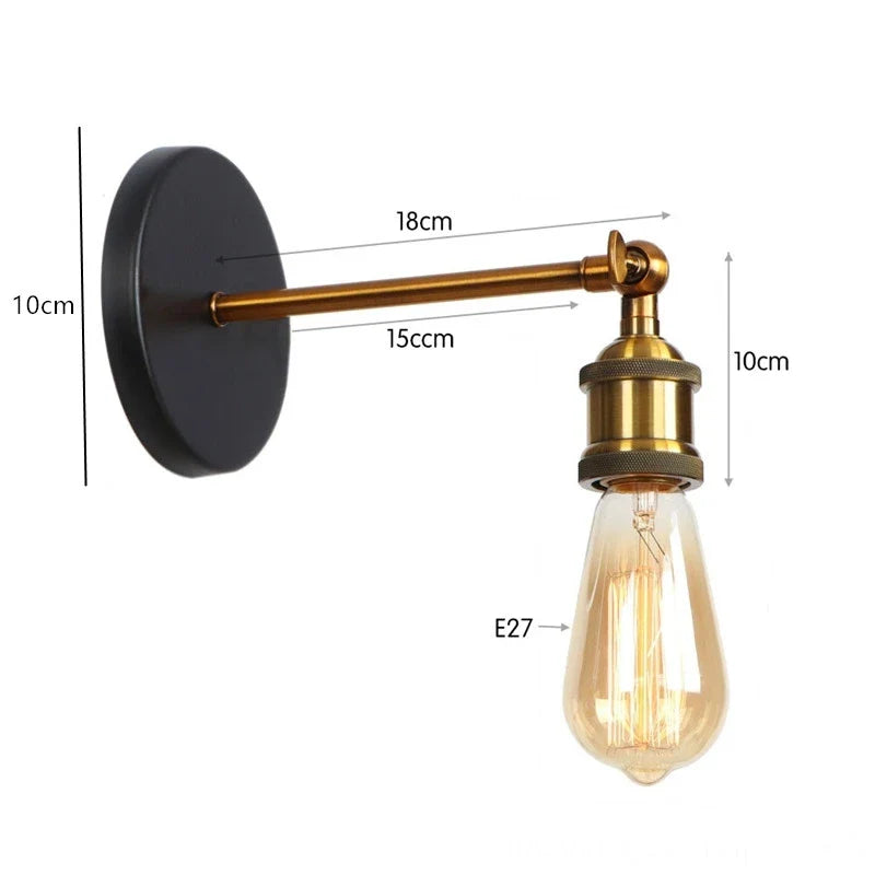 Axya Vintage Loft Sconce Wall Lamps Industrial Home Lighting Fixtures