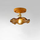 Axyaa Brass Glass LED Ceiling Light Modern Luminaria De Teto