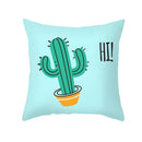Axyaa Summer Fruit Polyester Cushion Cover - Small Fresh Tropical Plants Pillowcase