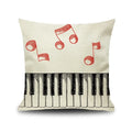 Axyaa Piano Key Notes Pillowcase - Home/Office Sofa Decor