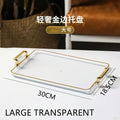 Axyaa Nordic Green Acrylic Tray for Tea Set & Jewelry Storage