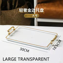 Axyaa Nordic Green Acrylic Tray for Tea Set & Jewelry Storage