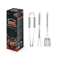 Axyaa 7-Piece Stainless Steel BBQ Tool Set in Paper Box for Outdoor Grilling