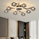Axyaa Glass Ball Pendant Light Chandelier for Bedroom Living Room Restaurant Lighting