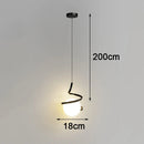 Axyaa Stair Chandelier, Pendant Lights, Ceiling Light, Nordic Home Decoration for Living and Dining Rooms