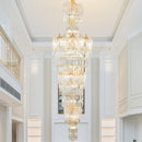 Axyaa Elegant Crystal Chandelier for Home, Hotel, and Villa Staircase
