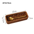 Axyaa Rattan Wicker Serving Baskets Set - 10 Styles for Bread, Fruit, Vegetables
