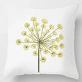 Axyaa Yellow Flower Pillowcase for Home Sofa Lumbar Cushion