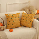 Axyaa Plush Pumpkin Orange Throw Pillow Cover Halloween Decor