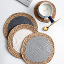 Axya Hand-Woven Table Mat Set - Heat Insulation, Western & Hot Pot Mats