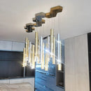 Axyaa Gold/Silver LED Pendant Light: Modern Minimalist Lighting for Dining and Living Room