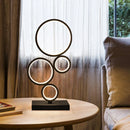 Axyaa Nordic Circle LED Table Lamp for Modern Bedroom and Living Room decor