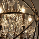 Axyaa Crystal Birdcage LED Pendant Chandelier for Home Decor