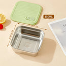 Axyaa Stainless Steel Lunch Box: Sealed Leak Proof Bento Box for Kids, Students, Travel