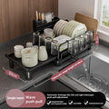 Adjustable Kitchen Drying Rack Organizer for Bowls & Plates - Axyaa Storage Shelf