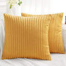 Axyaa Soft Solid Color Flannel Pillowcases - Set of 2