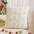 Luxurious Christmas Tree Embroidered Pillow Covers by Axyaa