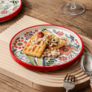 Axyaa Ceramic Vegetable Plate - Butterfly Love Flower Ins Style Anti-Scalding Dish