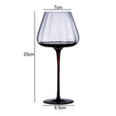 Axyaa High Feet Wine Goblet Set - Elegant Glass Drinkware for Bars & Restaurants