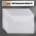 Axyaa A4 Transparent Plastic File Bag Snap Button Organizer Stationery Storage